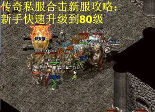 传奇私服合击新服攻略：新手快速升级到80级