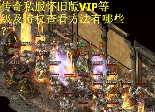 传奇私服怀旧版VIP等级及特权查看方法有哪些？