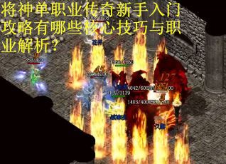 将神单职业传奇新手入门攻略有哪些核心技巧与职业解析？