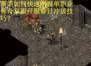 新手如何快速掌握单职业传奇私服开服首日冲级技巧?