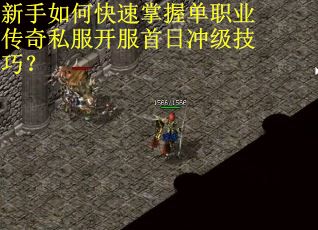 新手如何快速掌握单职业传奇私服开服首日冲级技巧? 新手如何快速掌握单职业传奇私服开服首日冲级技巧?