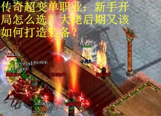 传奇超变单职业：新手开局怎么选？大佬后期又该如何打造装备？