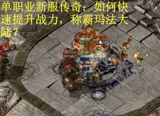 单职业新服传奇：如何快速提升战力，称霸玛法大陆？