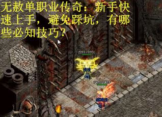 无赦单职业传奇：新手快速上手，避免踩坑，有哪些必知技巧？