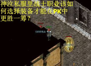 神泣私服里战士职业该如何选择装备才能在PK中更胜一筹？