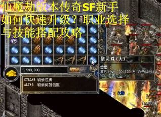 仙魔劫版本传奇SF新手如何快速升级？职业选择与技能搭配攻略
