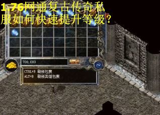 1.76网通复古传奇私服如何快速提升等级？