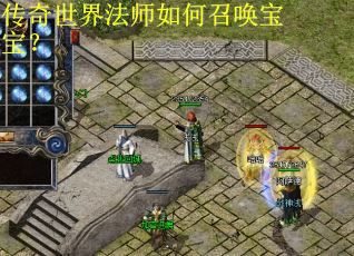 传奇世界法师如何召唤宝宝？