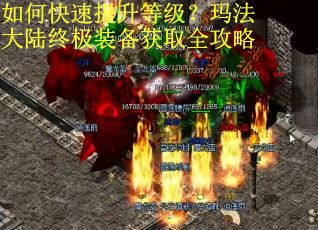 如何快速提升等级？玛法大陆终极装备获取全攻略